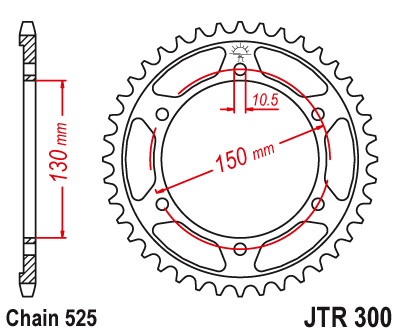 Звезда ведомая JTR300 46