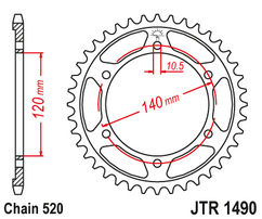 Звезда ведомая JTR1490 37