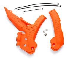 Защита рамы от мотобот оранжевая KTM SX/SXF 125-450 /23->