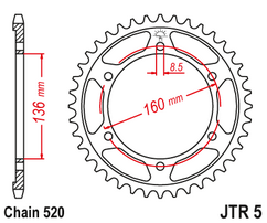 Звезда ведомая JTR5 46