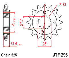 Звезда ведущая JTF296 16