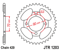 Звезда ведомая JTR1203 42