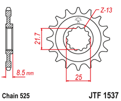 Звезда ведущая JTF1537 17