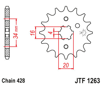 Звезда ведущая JTF1263 17