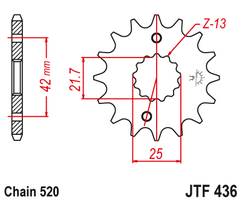 Звезда ведущая  JTF436 15