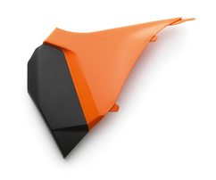 Крышка коробки воздушного фильтра оранжевая левая KTM SX/SXF 125-450/11-12 EXC/EXCF 125-500/12-13