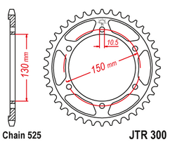 Звезда ведомая JTR300 48