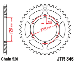 Звезда ведомая JTR846 39