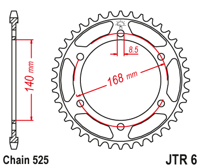 Звезда ведомая JTR6 41