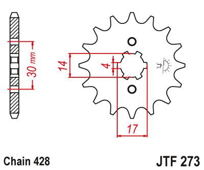 Звезда ведущая  JTF273 16