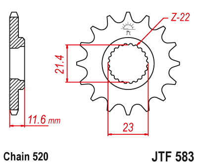 Звезда ведущая JTF583 14