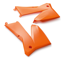 Боковины радиатора оранжевые комплект KTM SX 05-06 / EXC 05-07