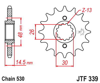 Звезда ведущая JTF339 16