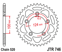 Звезда ведомая JTR746 44