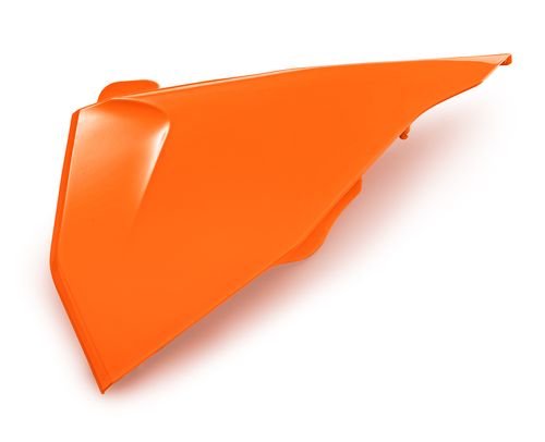 Крышка корпуса воздушного фильтра левая оранжевая KTM SX/SX-F 19-22 / EXC/EXC-F 20-23