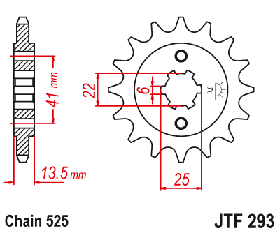 Звезда ведущая JTF293 15