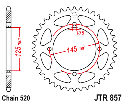 Звезда ведомая JTR857 46