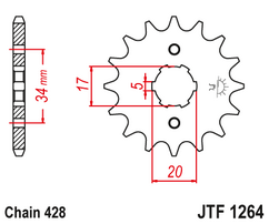 Звезда ведущая JTF1264 16