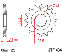 Звезда ведущая JTF434 15