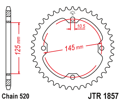 Звезда ведомая JTR1857 38