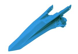 Крыло заднее винтаж светло-голубое KTM SX125-150/SXF250-450 16-18 # SX250/XC/XC-F250-450 17-18 