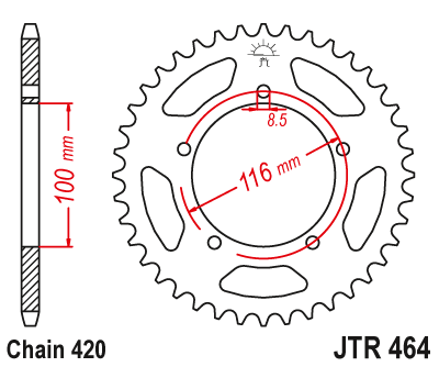 Звезда ведомая JTR464 44