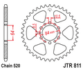 Звезда ведомая JTR811 45