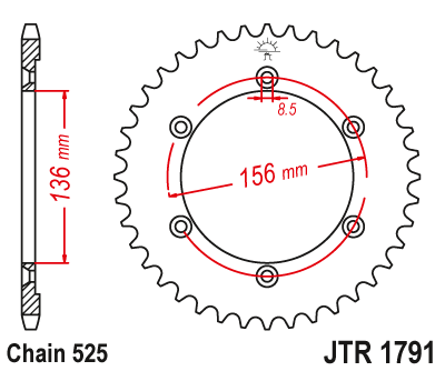 Звезда ведомая JTR1791 42