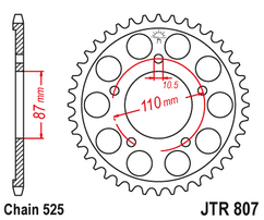 Звезда ведомая JTR807 44