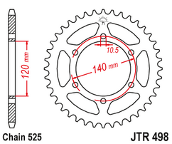 Звезда ведомая JTR498 38