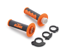 Грипсы Lock-on оранжево-черные KTM 08-16