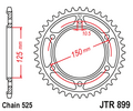 Звезда ведомая JTR899 45