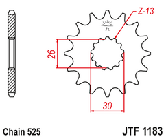 Звезда ведущая  JTF1183 18