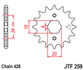 Звезда ведущая  JTF259 16