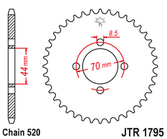 Звезда ведомая JTR1795 24