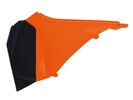 Боковина воздушного фильтра левая оранжево-черная KTM SX/SXF125-450 11-12 # EXC/EXCF125-500 12-13 оранжево-черная
