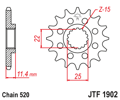 Звезда ведущая JTF1902 16