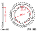 Звезда ведомая JTR1490 44