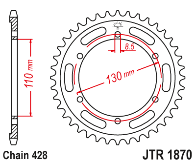 Звезда ведомая JTR1870 46