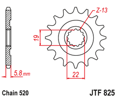 Звезда ведущая  JTF825 13