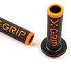 Грипсы X-GRIP Lock-On оранжевые c открытым торцом